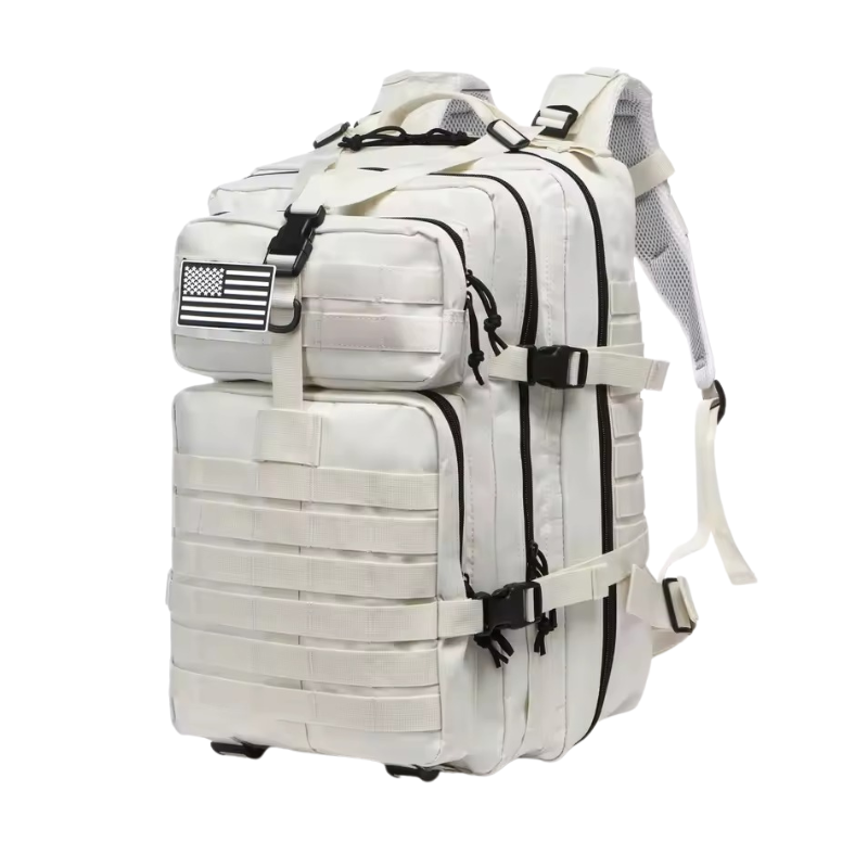 Waterproof Hiking Backpack Outdoor Bag (White)