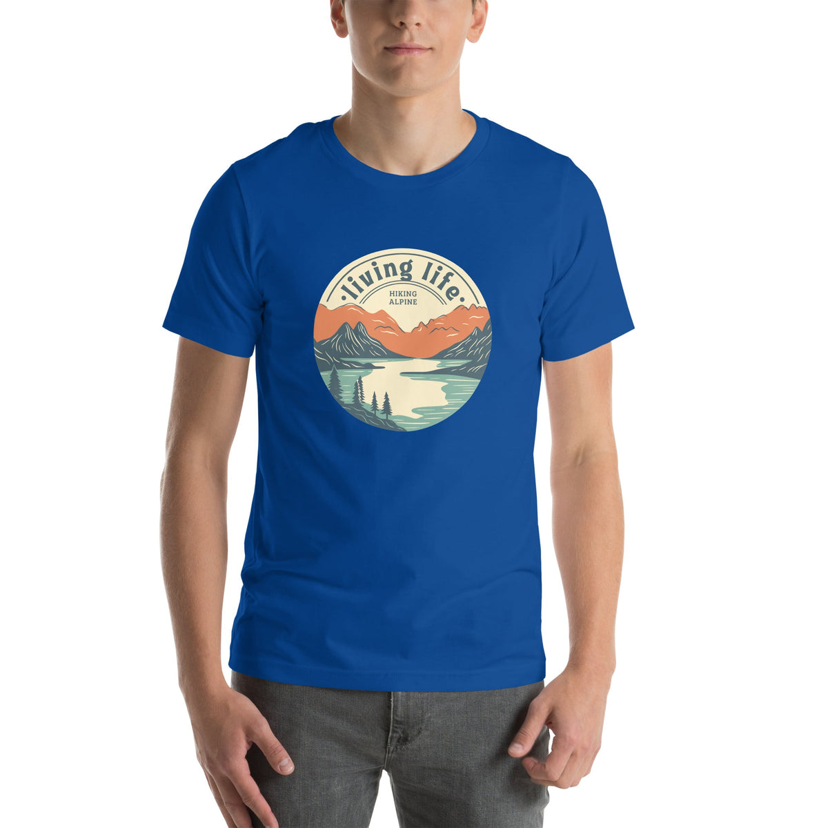 Hiking Alpine Outdoors Unisex t-shirt